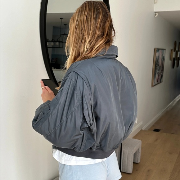 SCARLET & SAM CAPSULE BOMBER IN CHARCOL SIZE L/XL - Picture 8 of 12